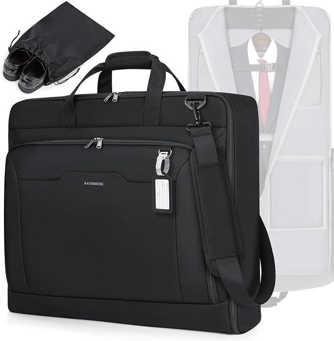 RAINSMORE Garment Bags for Travel Carry On Garment Bag for Hanging Clothes by RAINSMORE