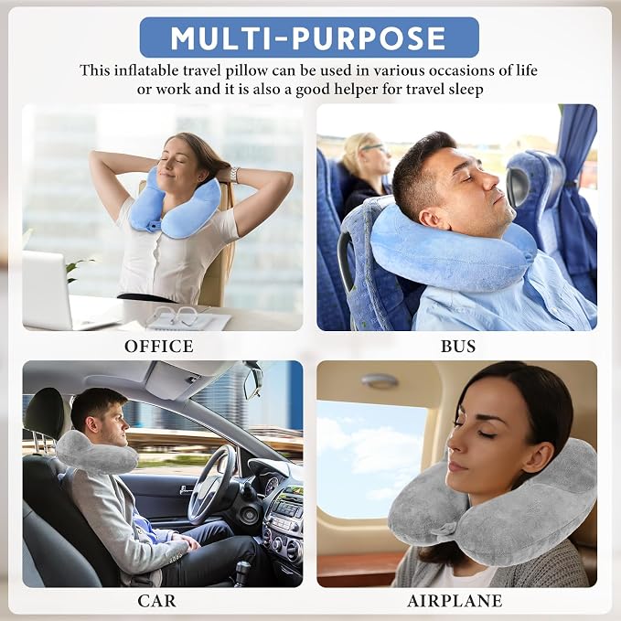 Sintuff 2 Pack Inflatable Travel Pillow - Image 7
