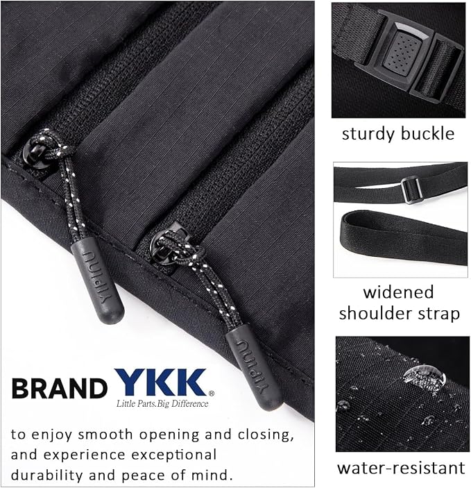 Crossbody Money Belt for Travel Women & Men Hidden, Travel Wallet Pouch - Image 4