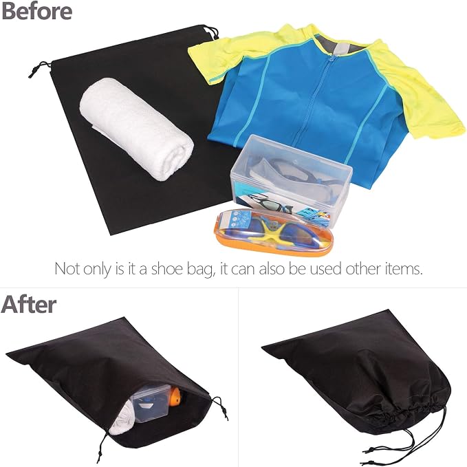 12 Pack Shoe Bags for Travel Non-Woven - Image 6