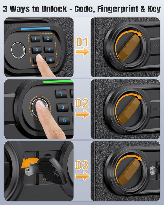 Uniclife 71 Position Key Box, Wall Mount Key Lock Box - Image 5