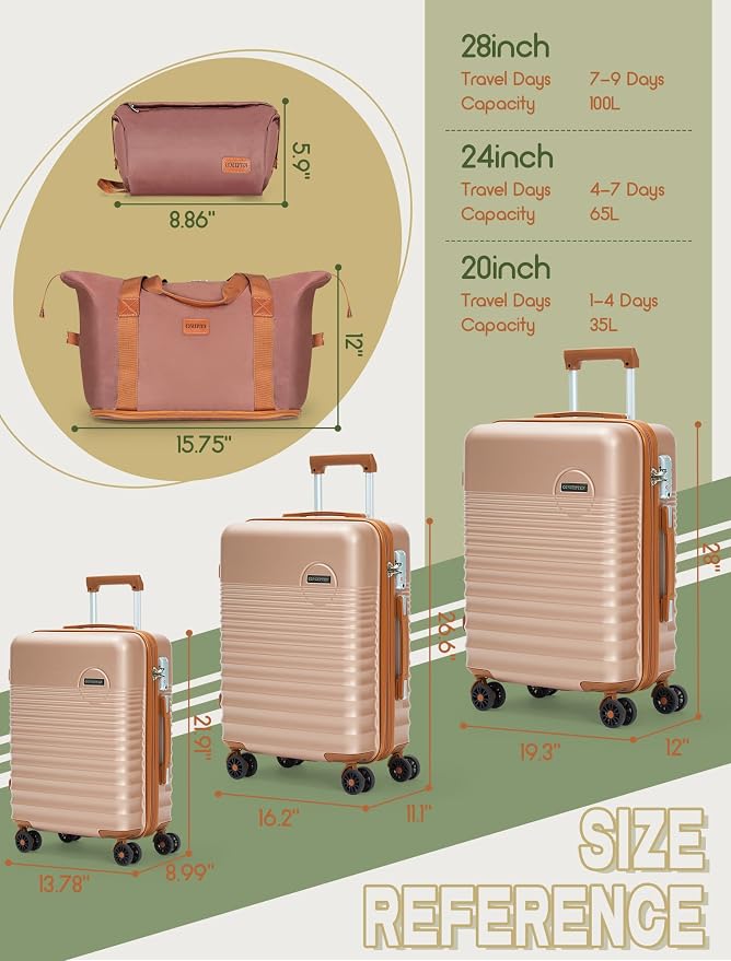 Luggage Sets 5 Piece, Suitcases - Image 6