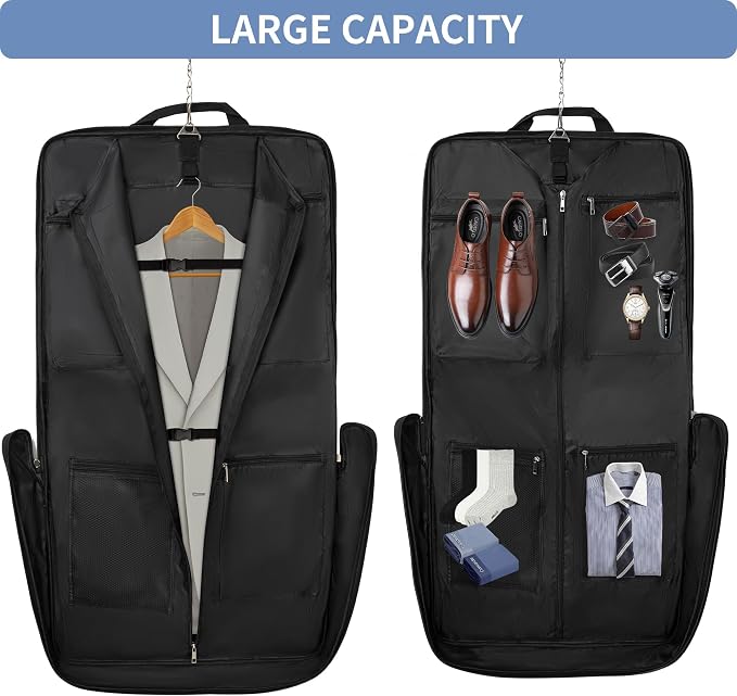 AKOZLIN Travel Luggage Garment Bag Foldable Hanging Suit Bag - Image 2