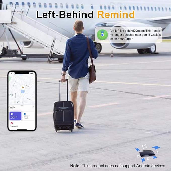 LBPRT Air-Tag Card Rechargeable Wallet Tracker Thin 1.6mm 2 Pack, Smart Locator - Image 6