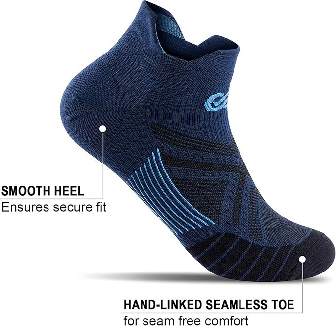 PAPLUS Ankle Compression Sock for Men and Women 2/4/6 Pairs, Low Cut - Image 3