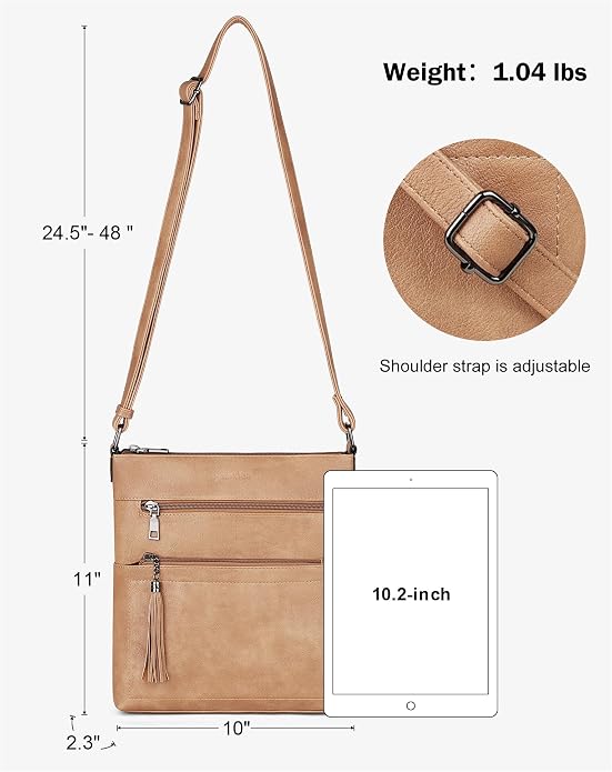 MASINTOR Crossbody Purses for Women, Adjustable Strap Shoulder Bag - Image 4