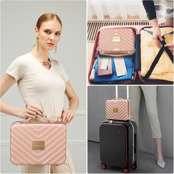 Mocado Travel Makeup Case with Lighted Mirror, 8 Makeup Brushes & 10x - Image 8