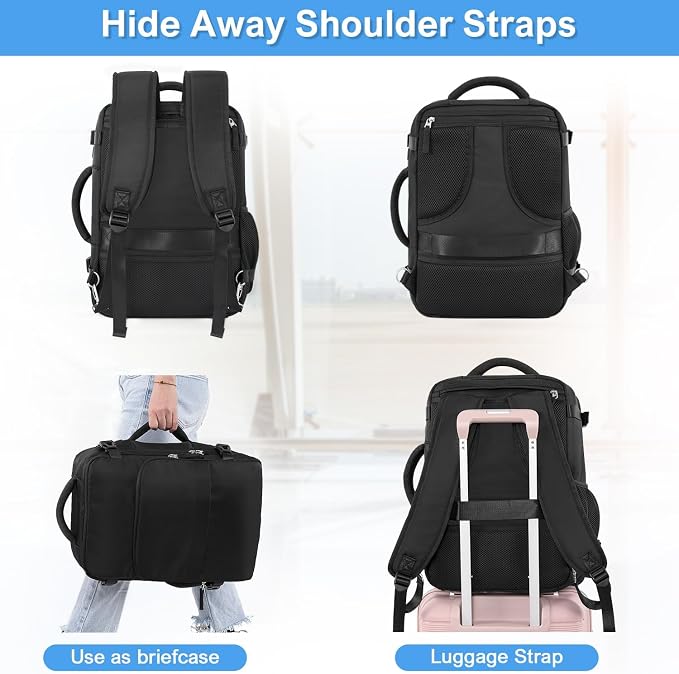 Travel Backpack for Men Women, Personal Item Travel Bag - Image 9
