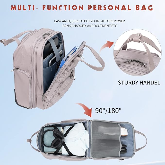 KROSER Carry On Underseat Multi-functional, 16-inch Underseater Lightweight - Image 5