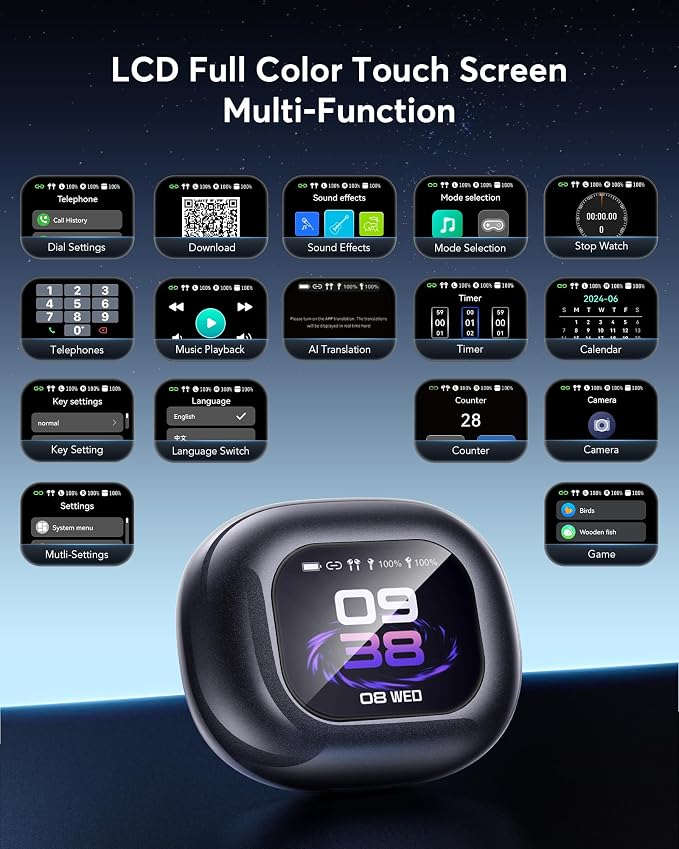 AI Translation Earbuds: Real-Time 144 Languages Translator Earphones, Audifonos - Image 2