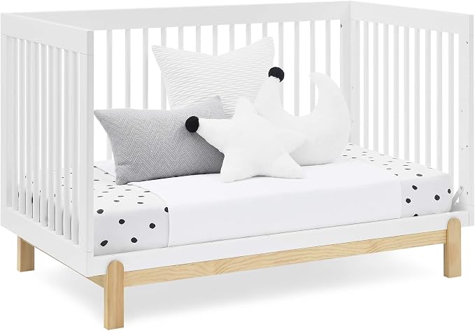 Delta Children Poppy 4-in-1 Convertible Crib, Bianca White/Natural - Image 9