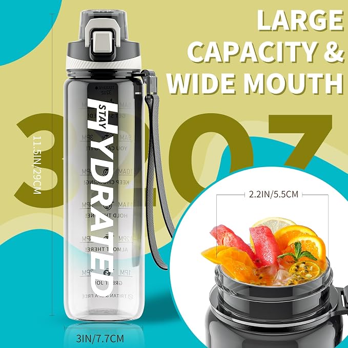 Water Bottle, 32 oz Motivational Water Bottles - Image 6