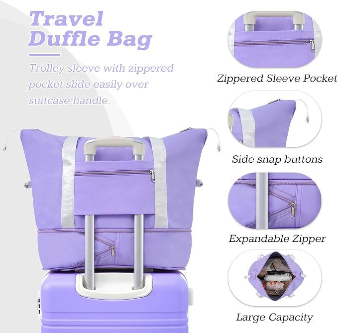 Merax Suitcase Set 24 inches Expandable Luggage - Image 4