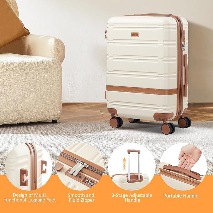 carry on Luggage Sets, 20 Inch Expandable - Image 5