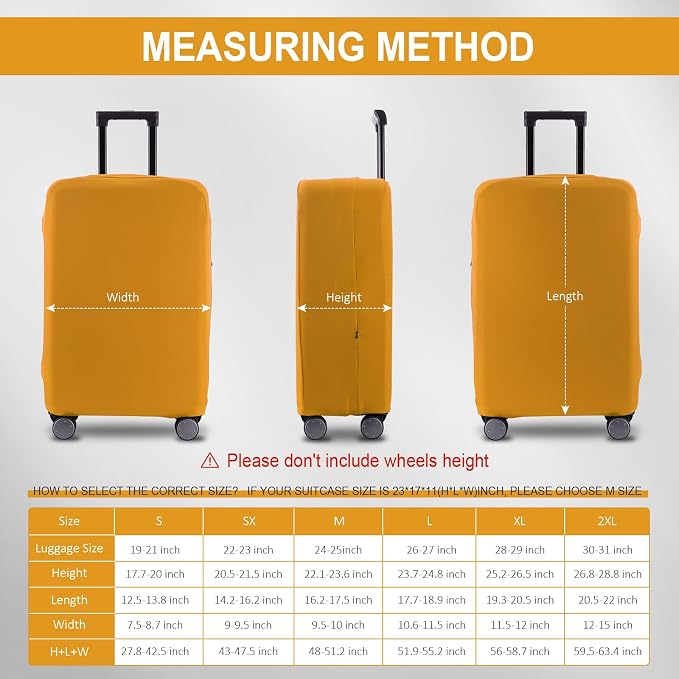 Travel Luggage Cover Suitcase Protector Scratch-Resistant Fit 19-31 Inch - Image 6