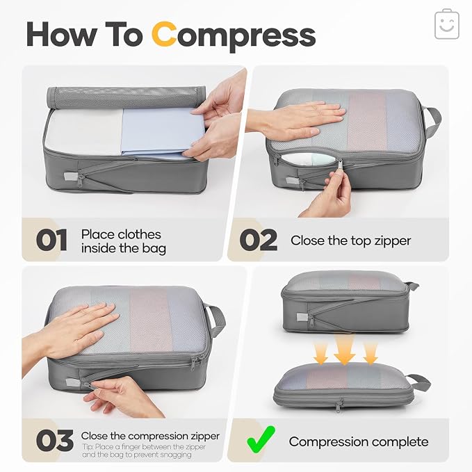 Veken 11 Set Compression Packing Cubes - Image 3