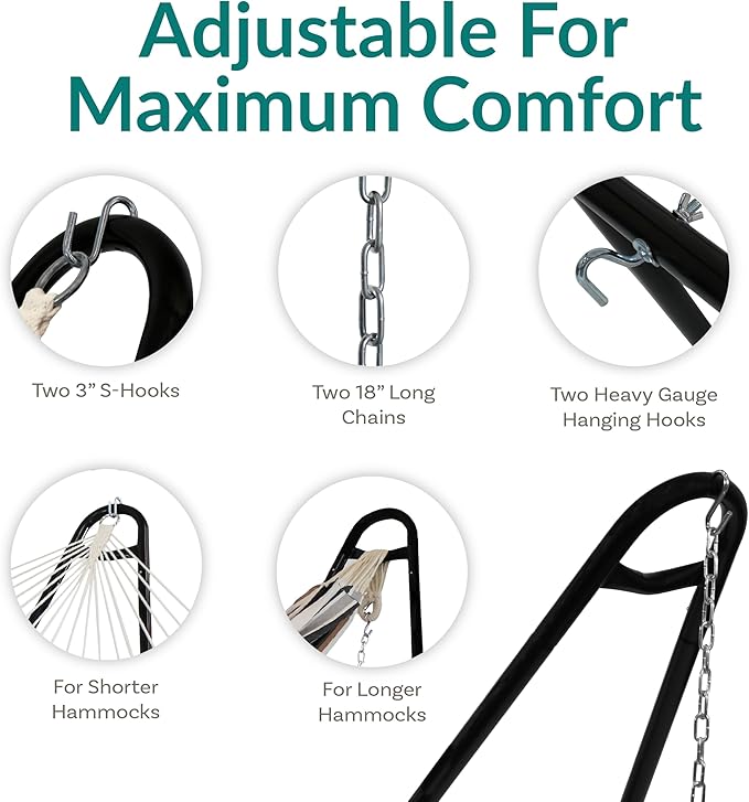 Sunnydaze Universal Double Hammock Stand Only - Image 4