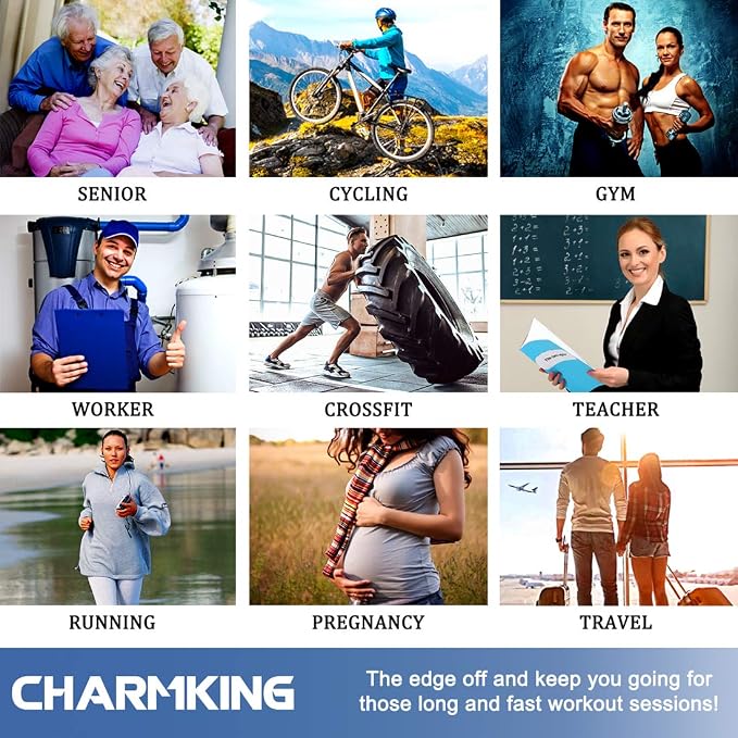 CHARMKING Compression Socks for Women & Men Circulation 15-20 mmHg is Best - Image 4