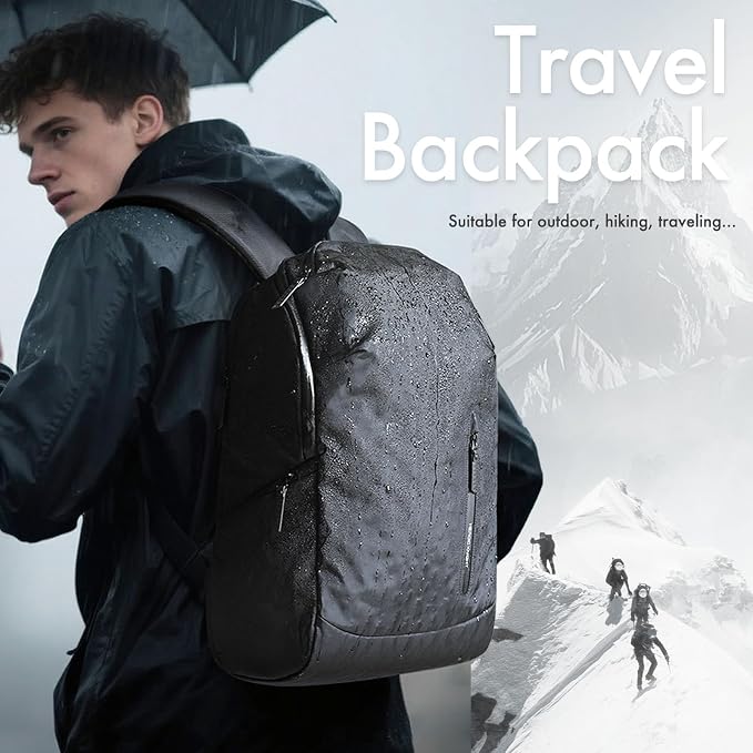 hk Waterproof Travel Backpack for Men – Lightweight 30L Laptop Backpack - Image 3
