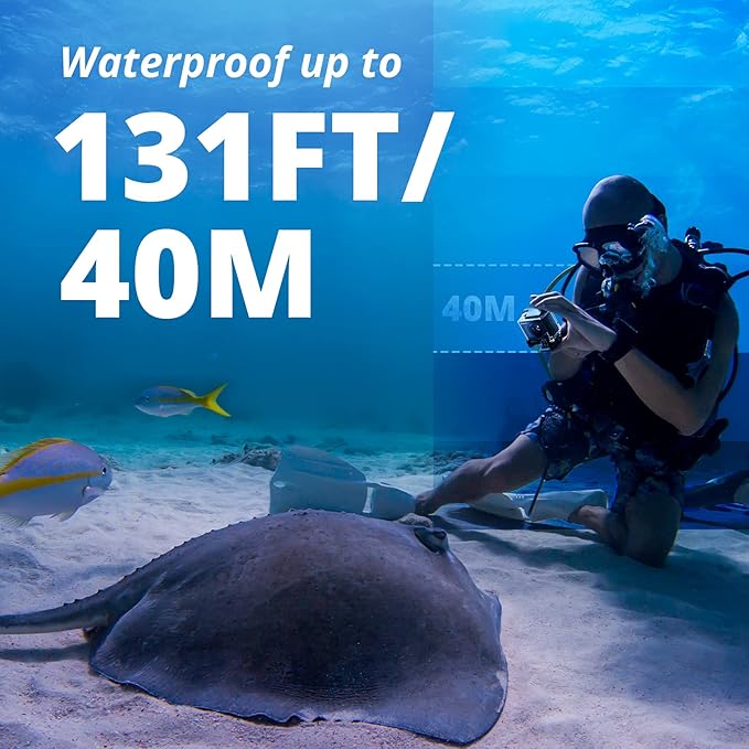 AKASO Brave 4 Pro 4K30FPS Action Camera - 131ft Underwater Camcorder Waterproof - Image 3
