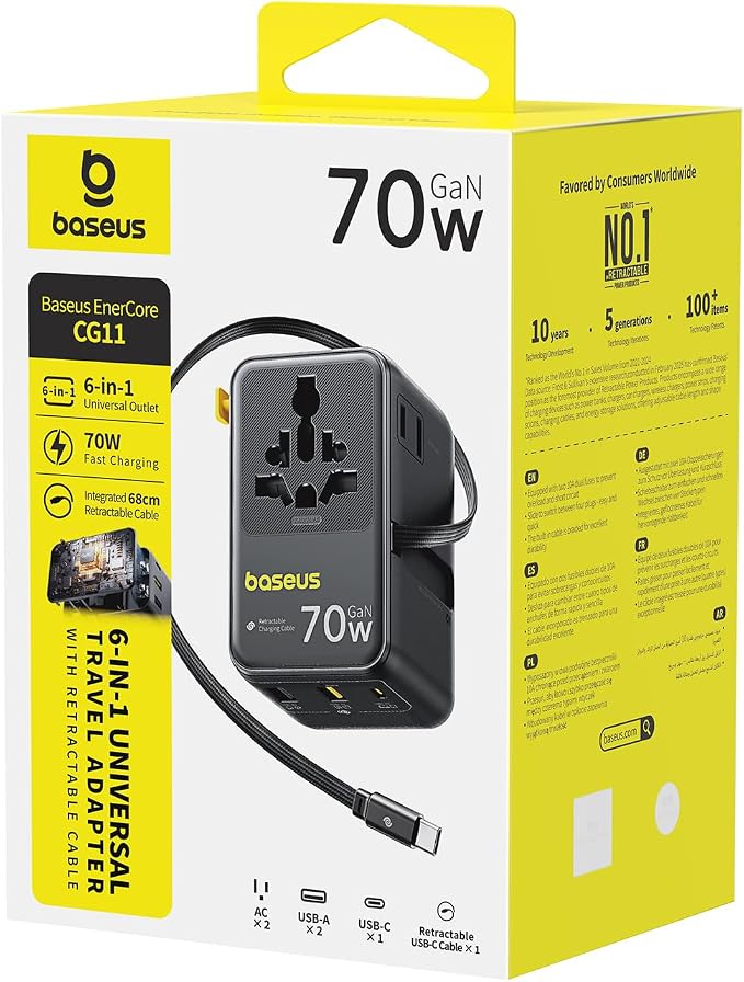 Baseus 70W Universal Travel Adapter - Image 8
