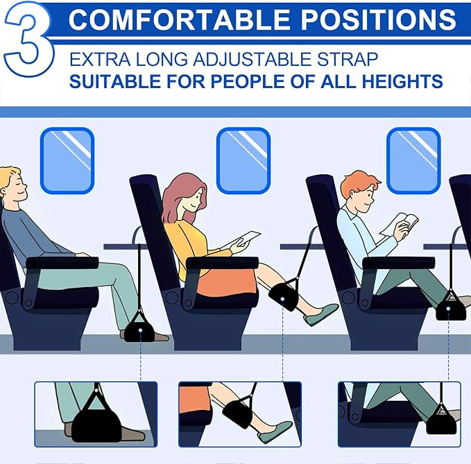 Airplane Footrest Hammock, Foot Hammock - Image 2