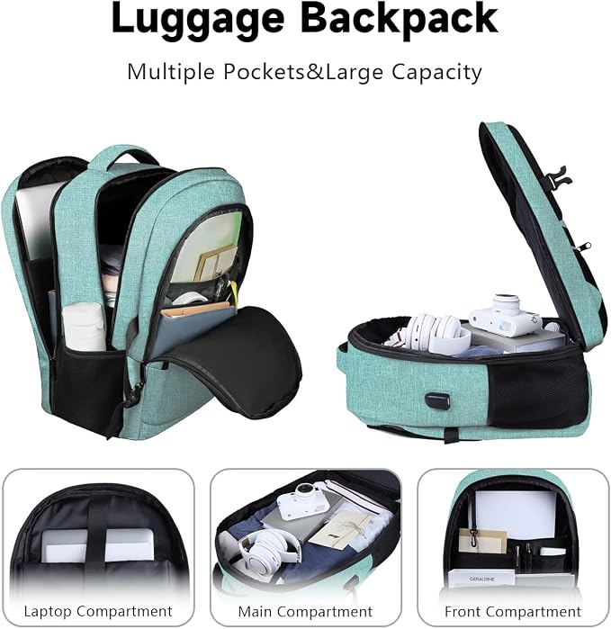 Lapsouno Business Laptop Backpack, Travel Laptop Backpack, Anti Theft Sturdy - Image 6