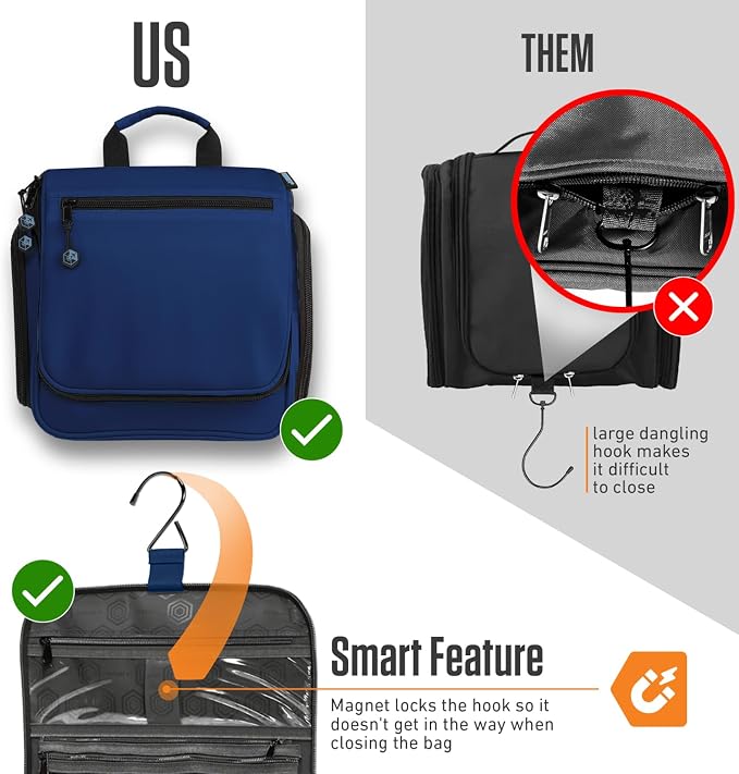 VENTURE 4TH Hanging Travel Toiletry Bag - Image 6