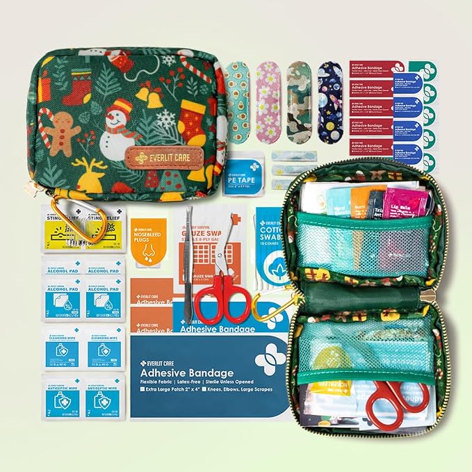 EVERLIT Mini Rescue Pack | 105 Medical Essentials Organized in Portable Storage - Image 2