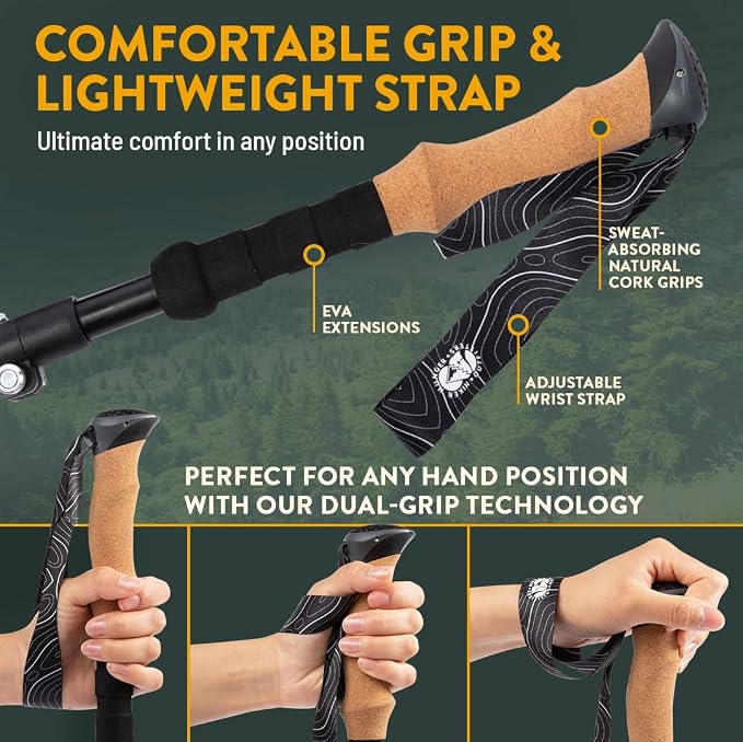 Premium Foldable Hiking Poles by USA Brand - Image 5