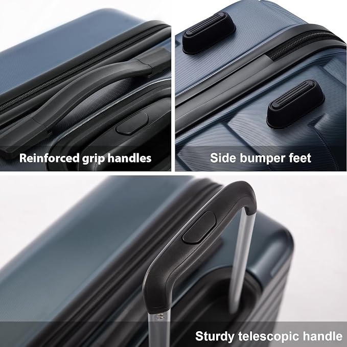 Coolife Medium Luggage Hardside Carry On - Image 4
