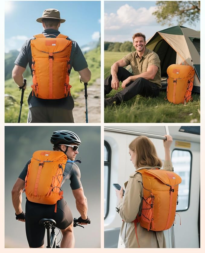 Blue Quartz Hiking Backpack 30L Lightweight Packable Backpack - Image 8