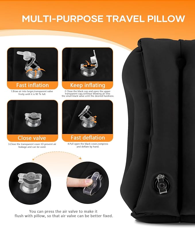 Sunany Travel Pillow, Upgraded Plane Pillow - Image 6