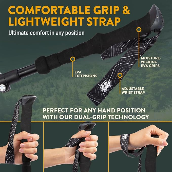 Premium Foldable Hiking Poles by USA Brand - Image 5