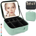 Travel Makeup Bag with LED Lighted Mirror, Travel Makeup Organizer, 3 Color by MORMIDTravelMakeupBag