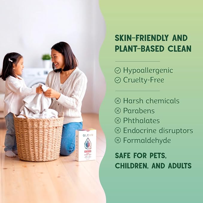 QLEAN Laundry Detergent Sheets – Travel-Friendly, HE & Standard Washer Safe - Image 4