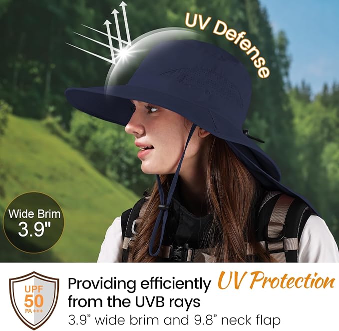 ZOORON Sun Hat for Men Women Fishing Hat - Image 3