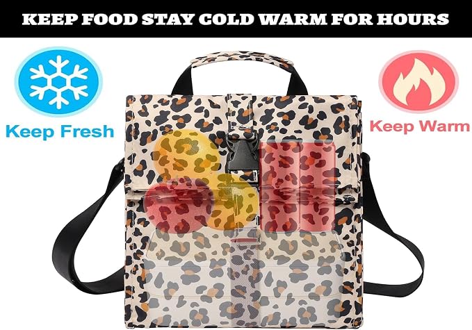 Insulated Foldable Lunch Bag- Lightweight Portable - Image 2