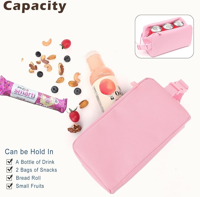 FlowFly Small Insulated Lunch box Portable Soft Bag Mini Cooler Thermal Meal - Image 5