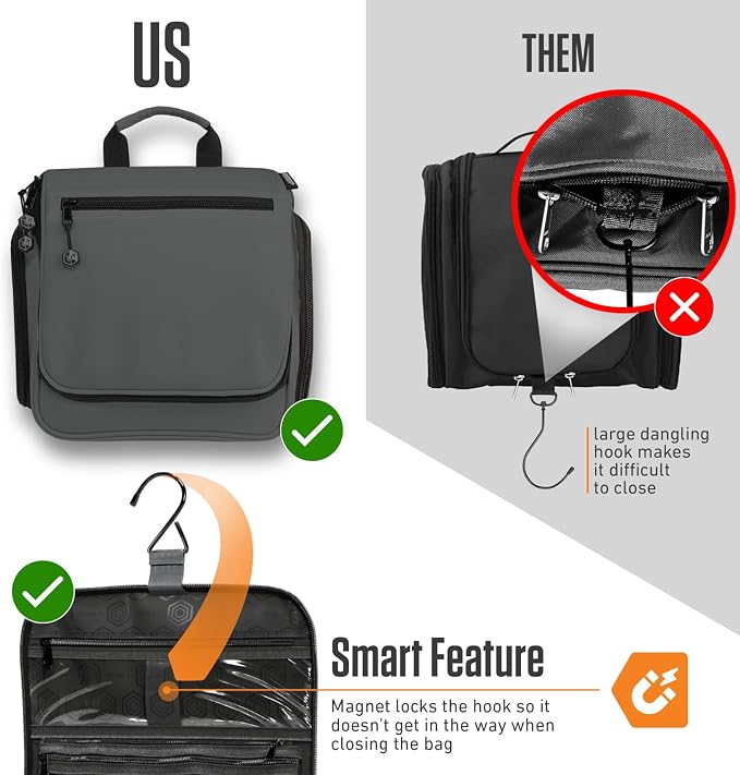 VENTURE 4TH Hanging Travel Toiletry Bag - Image 6