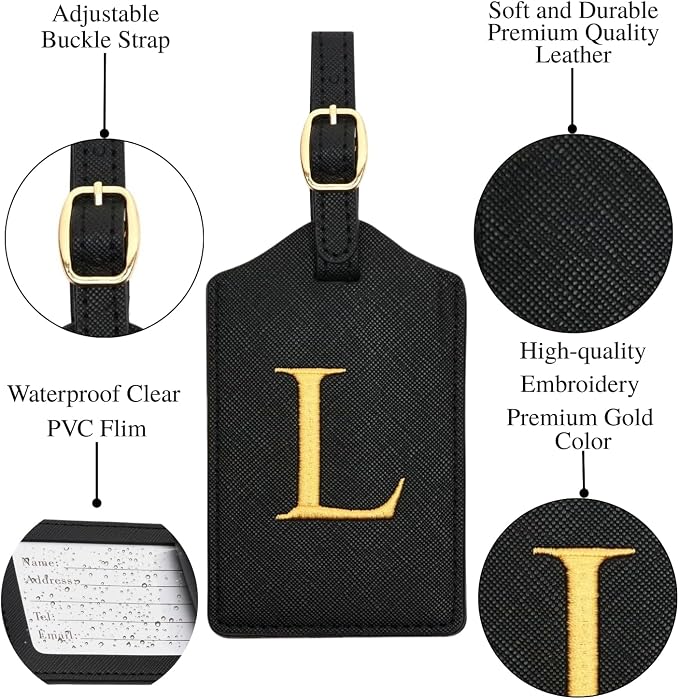 Luggage Tag PU Leather for Suitcase Baggage Handbag Travel Bag Label Suitcase - Image 3