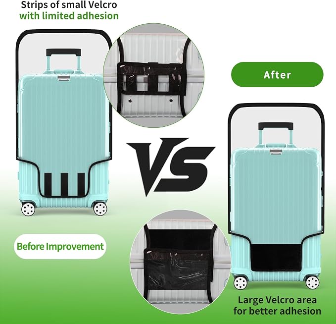 Suitcase Covers For Luggage, 26 Inch Clear PVC Luggage Covers Protector Full - Image 7
