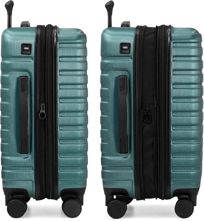 U.S. Traveler Boren Polycarbonate Hardside Rugged Travel Suitcase Luggage - Image 3