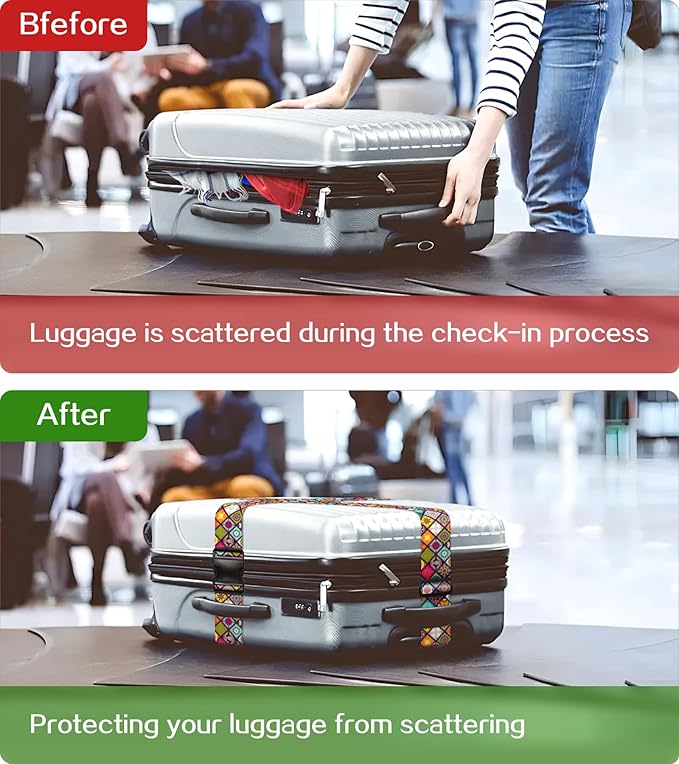 Luggage Straps for Suitcases Travel Belt Luggage Band Heavy Duty Traveling - Image 3