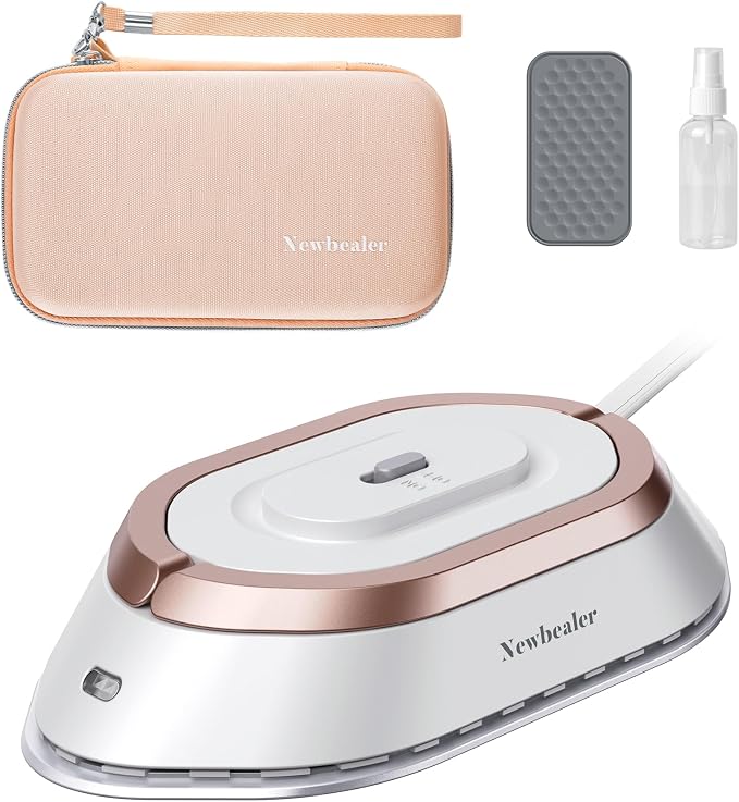 Newbealer Travel Iron with Global Voltage, 100-240V Mini Dry Iron by Newbealer