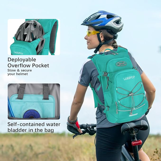 LARIPOP Hydration Backpack, 18L Hiking Backpack - Image 7