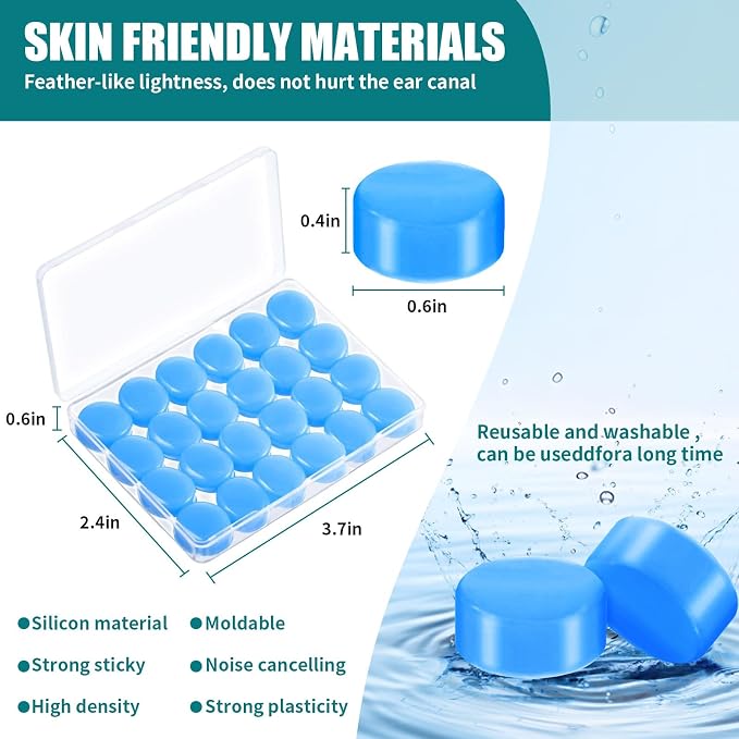 Ultra-Soft Noise Cancelling Sleeping Ear Plugs - Image 4