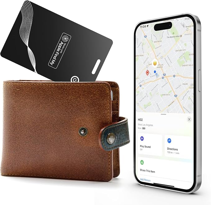 Wallet Tracker Card, Rechargeable Finder, Works by uhooFIT