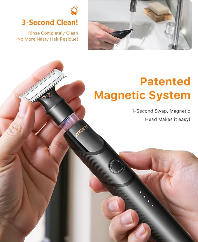 Body & Nose Hair Trimmer Kit, Travel Beard Electric Shaver - Image 5