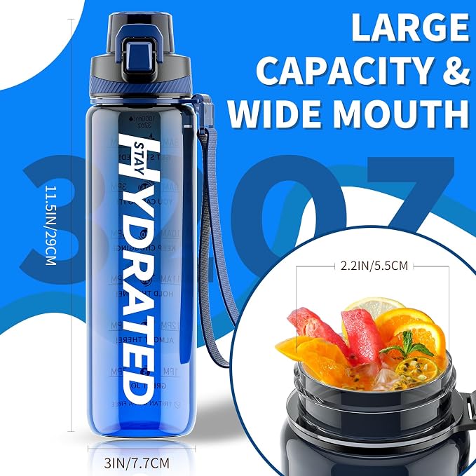 Water Bottle, 32 oz Motivational Water Bottles - Image 6